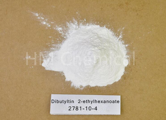 ประเทศจีน CAS 2781-10-4 ตัวเร่งปฏิกิริยาโลหะโลหะบิวทิลพีวีซี stabilizer / ผงสีขาว / Ditutyltin 2-ethylhexanoate ผู้ผลิต